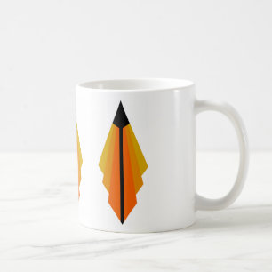 Mug Art Deco Pattern 3 en orange