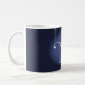 Mug Art déco rose bleue (Gauche)