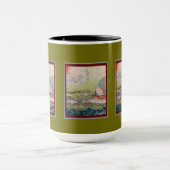 Mug - Art Deco Sailboat (Centre)