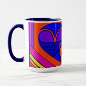 Mug Art Déco Saint Valentin Coeur (Gauche)