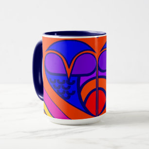 Mug Art Déco Saint Valentin Coeur