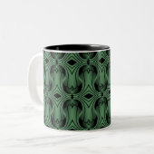 Mug Art déco Ultramod, Vert trèfle (Devant gauche)