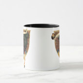 Mug Art Déco vintage Flapper au paon (Centre)