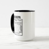 Mug art des mots de grand-père mignon (Devant gauche)