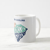 Mug Art des mots du surnom de Caroline du Sud (Devant droit)