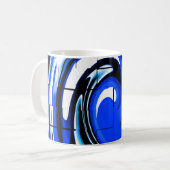 Mug Art des vagues océaniques (Devant gauche)