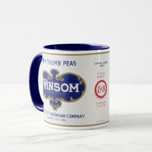 Mug Art d'étiquette de conserve de légumes anciens, Wi