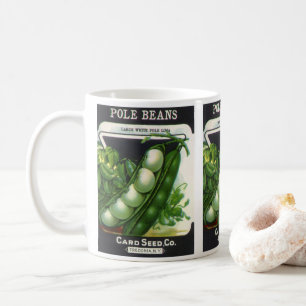 Mug Art d'étiquette de paquet de graines vintage, hari