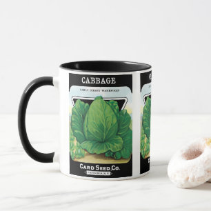 Mug Art d'étiquette de pochette de graines vintage, ch