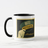 Mug Art d'étiquette d'hôtel de Budapest Hongrie de (Gauche)
