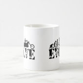 Mug Art d'évolution de cavalier de moto de motard de (Centre)