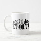 Mug Art d'évolution de cavalier de moto de motard de (Gauche)