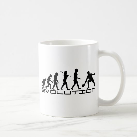 Mug Art d'évolution de sport de ping-pong (Droite)