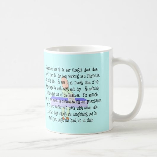 Mug Art d'histoire "pharmacien prêt à se (Droite)
