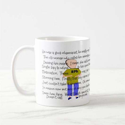 Mug Art d'histoire soumis à une contrainte drôle de (Gauche)