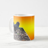 Mug Art Dimensional Noir Fluffy Rooster (Devant gauche)