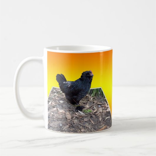 Mug Art Dimensional Noir Fluffy Rooster (Gauche)
