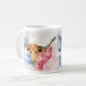 Mug Art d'impression à l'aquarelle représentant une va (Devant gauche)