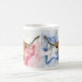 Mug Art d'impression à l'aquarelle représentant une va (Centre)
