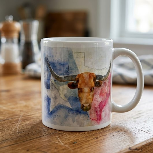 Mug Art d'impression à l'aquarelle représentant une va