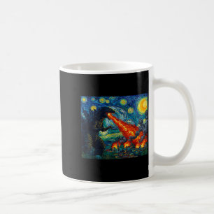 Mug Art drôle monstre japonais Kaiju dans Van Gogh Sta