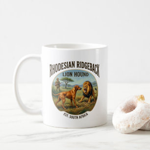 Mug Art du chien de Rhodes à crête dorsale Lion