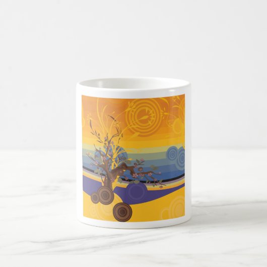 Mug Art du coucher du soleil (Centre)