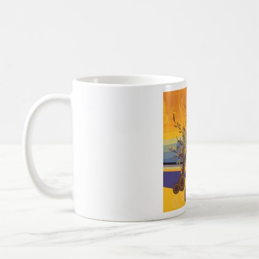 Mug Art du coucher du soleil (Gauche)