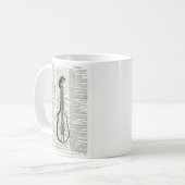 Mug Art du dictionnaire d'instruments de musique (Devant gauche)