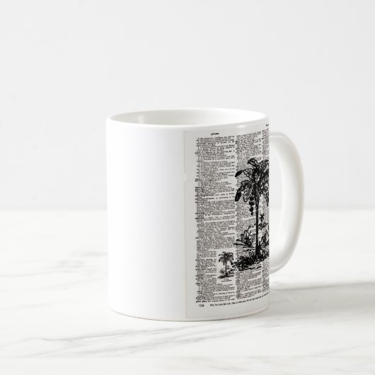 Mug Art du dictionnaire Palm Tree (Devant droit)