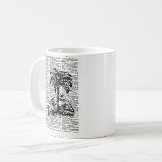 Mug Art du dictionnaire Palm Tree (Devant gauche)