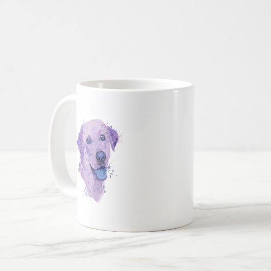 Mug Art du Labrador Abstrait (Devant gauche)