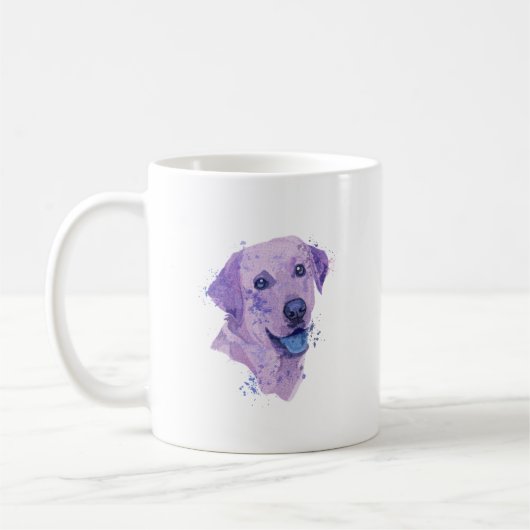 Mug Art du Labrador Abstrait (Gauche)