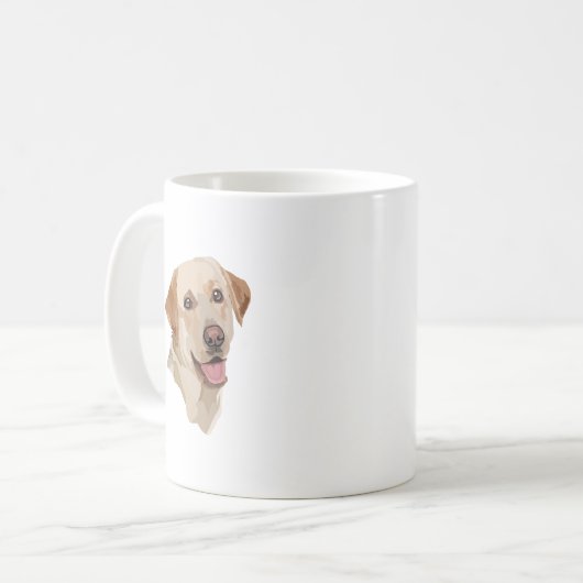 Mug Art du Labrador Abstrait (Devant gauche)