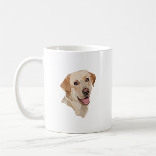 Mug Art du Labrador Abstrait (Gauche)