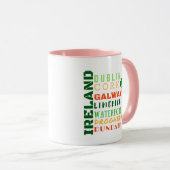 MUG ART DU MÉTRO IRLANDE (Devant droit)