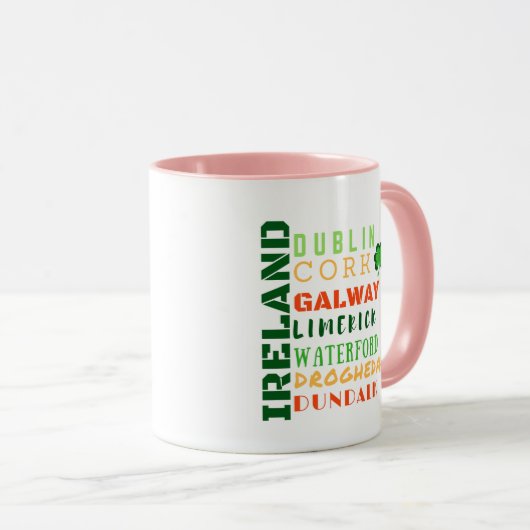 MUG ART DU MÉTRO IRLANDE (Devant droit)