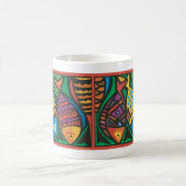 Mug Art du poisson Abstrait (Centre)