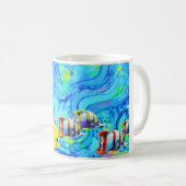 Mug Art du poisson tropical (Devant droit)