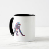 Mug Art du singe de cristal (Devant gauche)