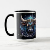 Mug Art du zodiaque Taureau pour 21 avril-20 mai (Gauche)