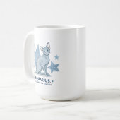 Mug Art du zodiaque Verseau Chat Sphynx Different Purp (Devant gauche)