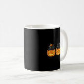 Mug Art effrayant chat noir citrouille Halloween vinta (Devant droit)
