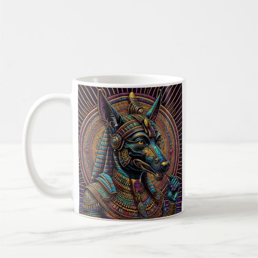 Mug Art égyptien Anubis (Gauche)