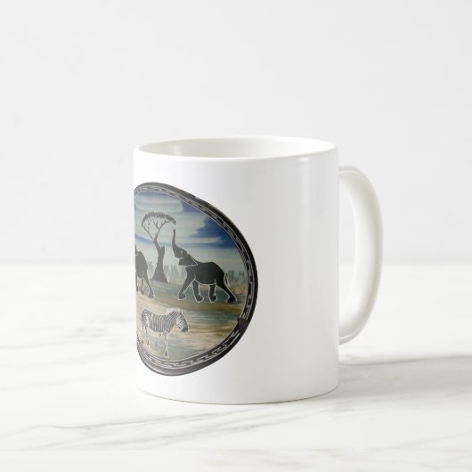 Mug Art Eléphant Africain (Devant droit)