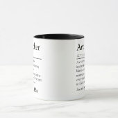 Mug Art Enseignant Définition Appréciation personnalis (Centre)