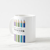 Mug Art enseignant idée cadeau personnalisé (Devant gauche)
