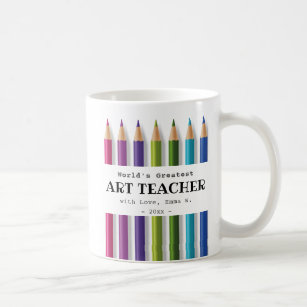 Mug Art enseignant idée cadeau personnalisé