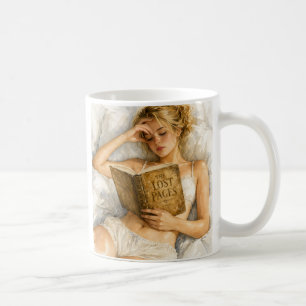 Mug Art esthétique pour amoureux des livres cosy