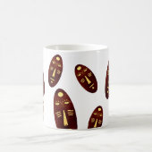 Mug Art facial abstrait moderne d'indigène africain (Centre)